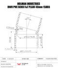 DWVF0050 DWV PVC BEND F&F PLAIN Drawing