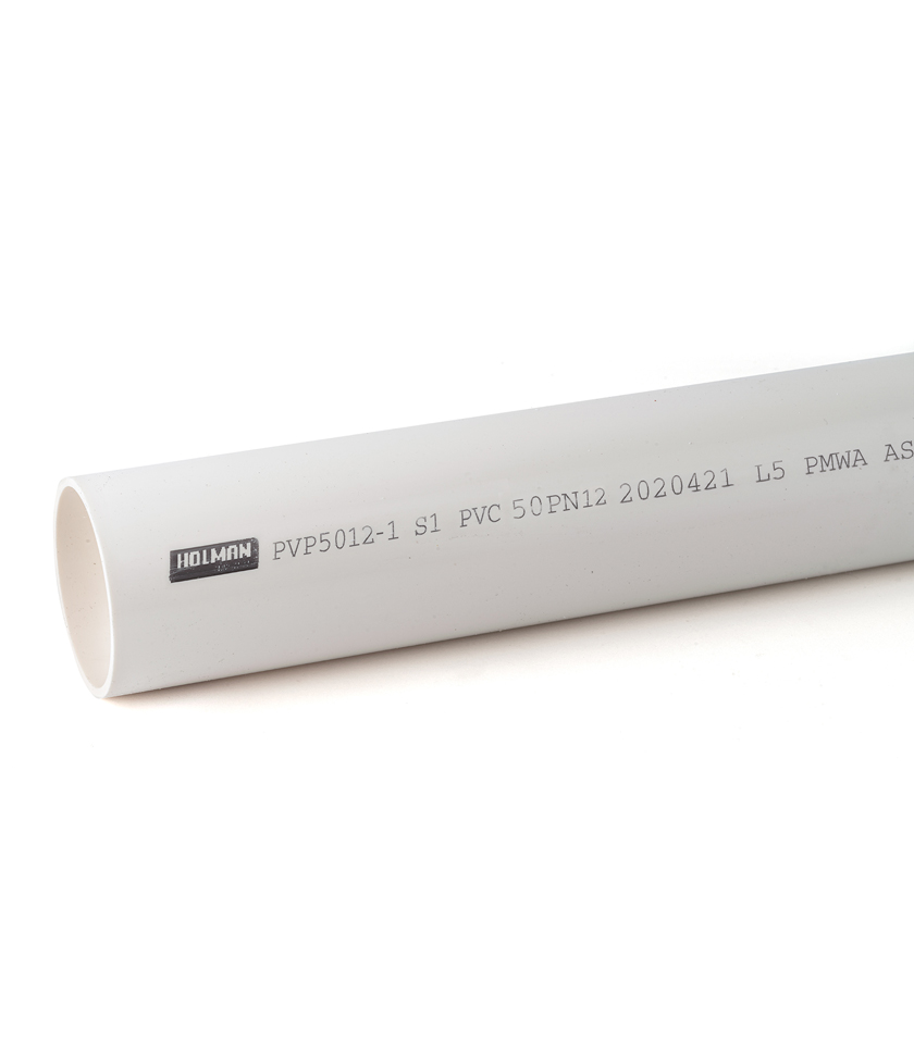 PVP5012-1 1m x 50mm PVC Pressure Pipe